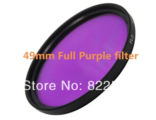 High quality 49mm 49 mm full purple circle camera filter for DSLR Nikon Canon Sony Olympus Pentax Camera Lens -AU | Электроника