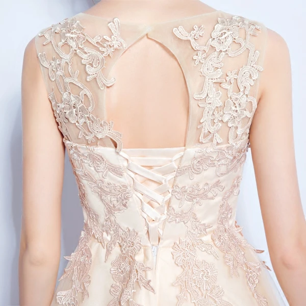 Robe De Soiree ssyfashion кремовый кружевные короткие коктейльные платья обувь для банкета