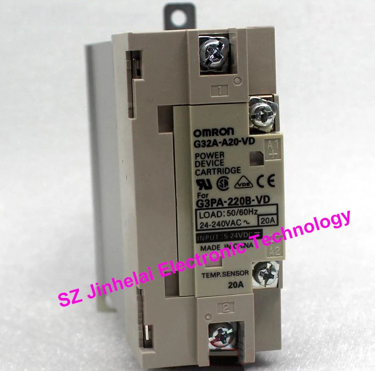 

Authentic original G32A-A20-VD OMRON Solid state relay 20A 5-24VDC POWER DEVICE CARTRIDGE DC5-24V