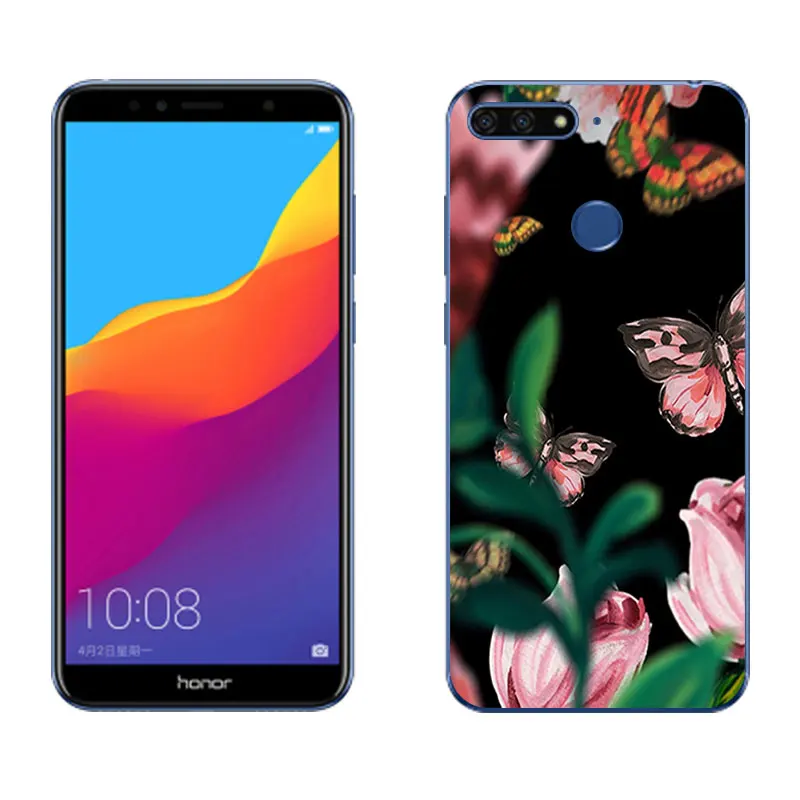 ТПУ для Huawei Honor 7A Pro прозрачный силиконовый чехол телефона 5 7 дюймов задняя крышка