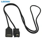 LEEWA 1 шт. автомобильный аудио радиоприемник с USB на мини USB порт переключатель кабель-адаптер для Nissan X-Trail Tenna Bluebird Sylphy #5661