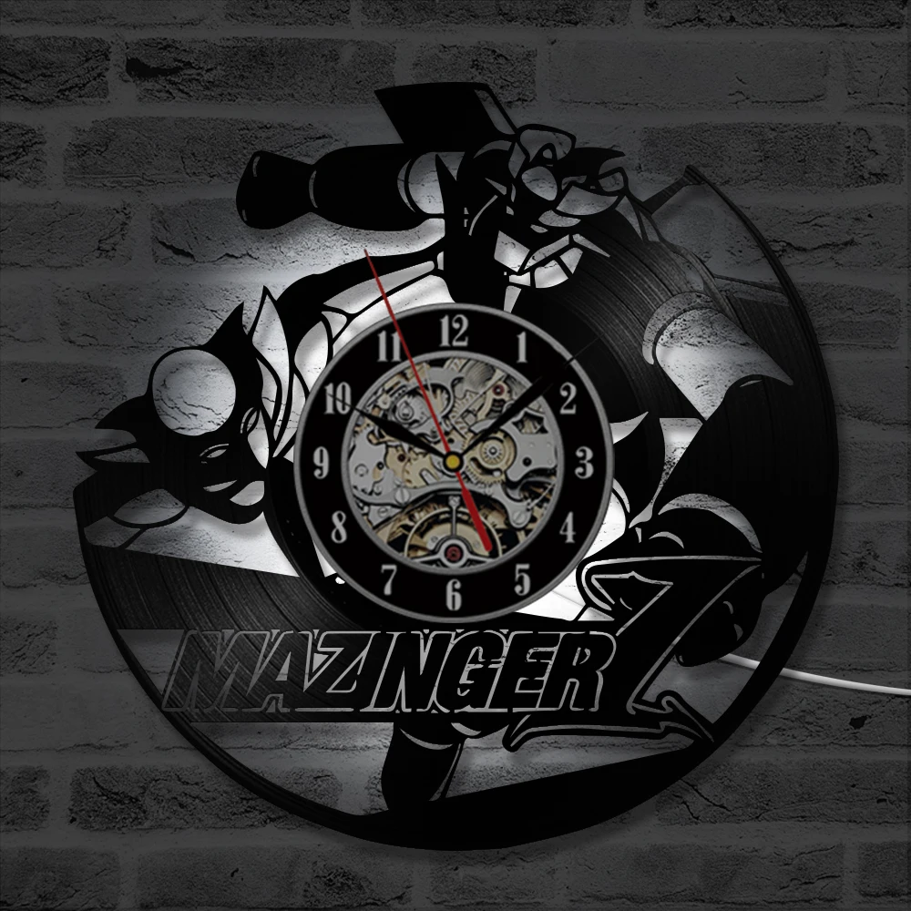 Mazinger CD виниловые часы для записи круглый полый Настенный Дизайн Подвесные