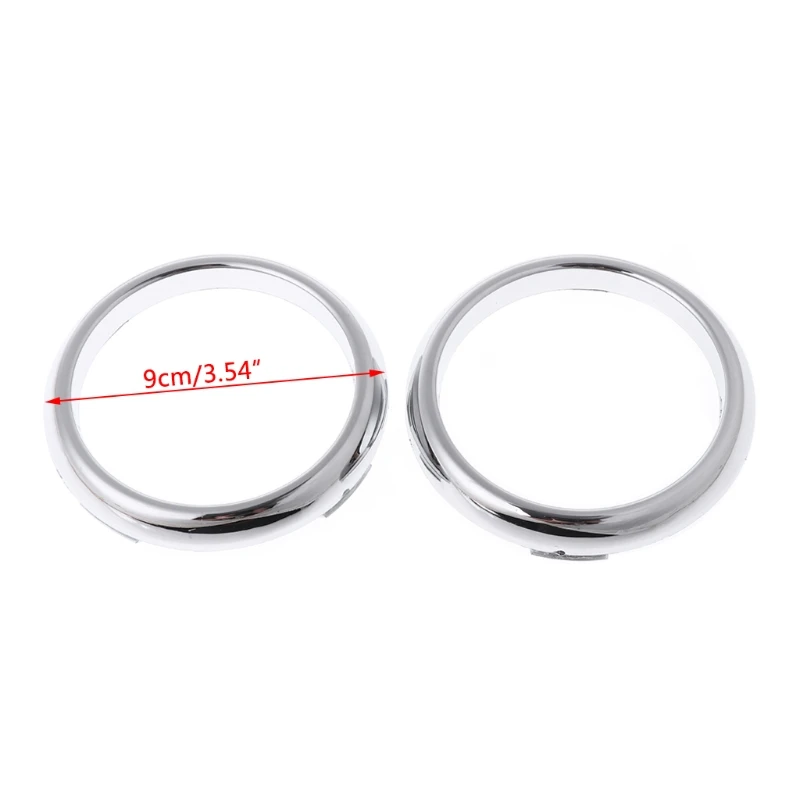 

1 Pair Silver waterproof ABS Chrome Front Fog Light Lamp Cover Trim For 2 Mk2 2009-2012
