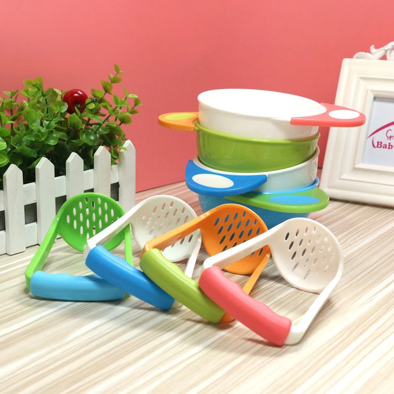 Красочные пластиковые чаши для кормления детей фрукты овощи пищевая мясорубка