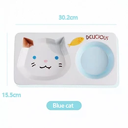 C06blue HOMIE 8,5 дюймовая тарелка для детей с милым рисунком из мультфильма 4,5/5,5 дюймов, миска со Свинкой, миска для кормления ребенка, обеденный ланч, контейнер для еды, ланч - Цвет: C06blue