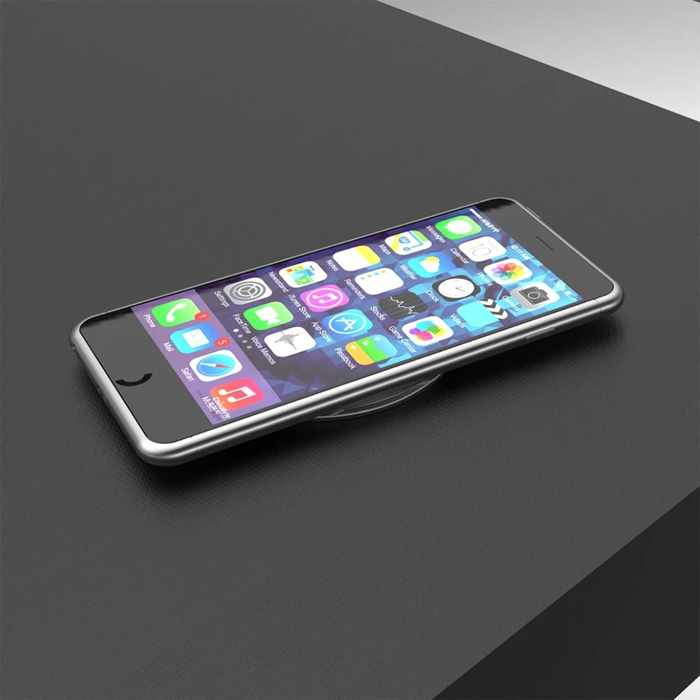 Настольный встроенный QI беспроводной зарядный коврик для iphone 8 Plus X XR XS Max samsung S7 Edge S8 S9 Note8 Быстрая зарядка