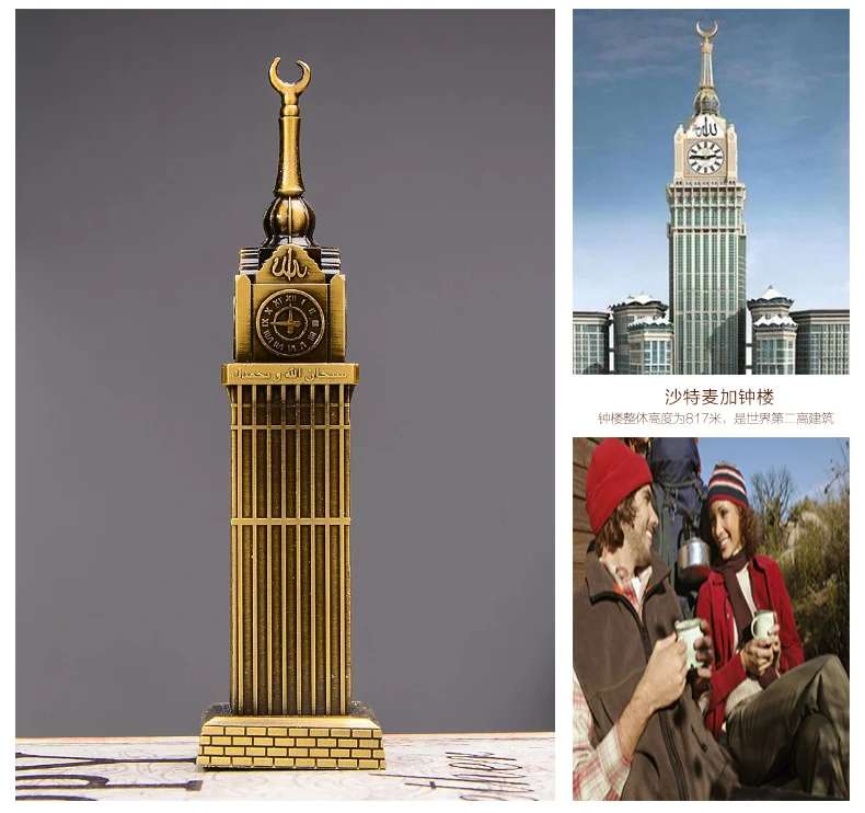 Всемирно известный ориентир Эйфелева Башня Биг-Бен модель процесса модели металлических украшений подарок украшение дома аксессуары статуя