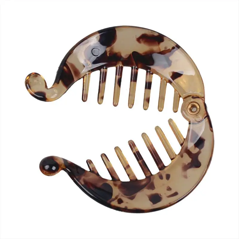 Акриловые зажимы для волос в форме рыбки густых Нескользящие клипсы женщин |