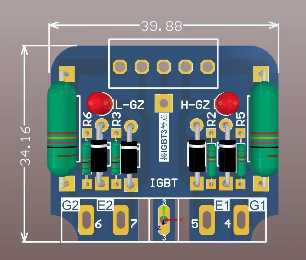 IGBT небольшая плата магнитная изоляция Сопротивление нагрузке терминальная