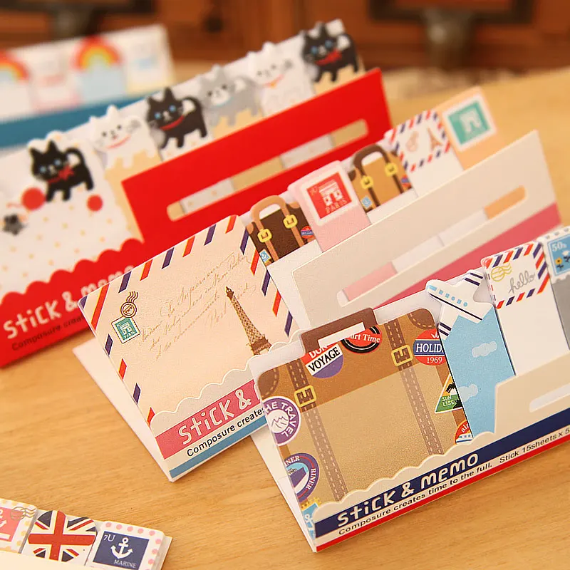 8 шт./партия Ретро Лондон Липкие заметки путешествия блокнот Post наклейки