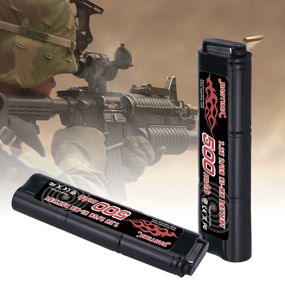 Nastima 6S 2/3N 7,2 V 500mAh ni-mh аккумулятор для CM030 CM121, CM122, Marui 18C, P8, M93R AEP AEG M81, M84 и TM AEP Airsoft guns toys