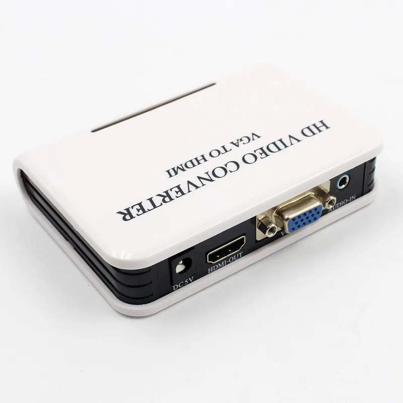 HD аудио VGA к HDMI HDTV адаптер видео конвертер коробка для ПК ноутбука DVD| |
