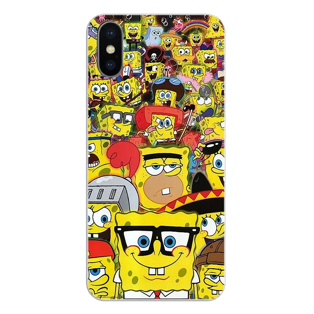Прозрачные мягкие чехлы для Motorola Moto X4 E4 E5 G5 G5S G6 Z Z3 G3 C Play Plus Губка Боб смешной |