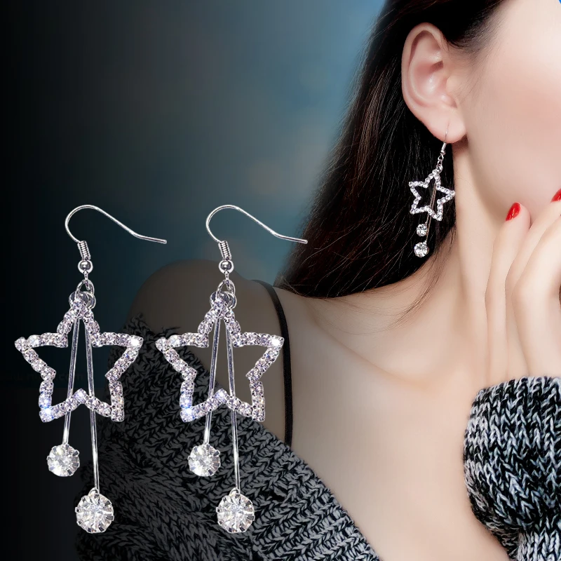 2019 дикие жемчужные серьги-цепочки новые милые длинные прозрачные серьги с