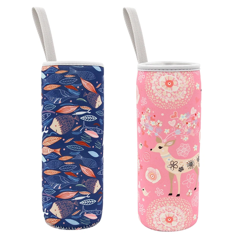 2 шт./лот M высокое качество неопрен стекло для воды бутылки рукава двусторонняя