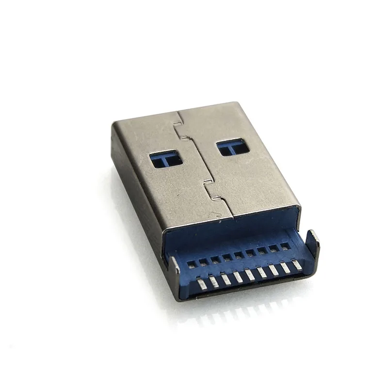 10 шт./лот USB 3 0 штекерные разъемы типа A SMT разъем штепсельная вилка клеммы