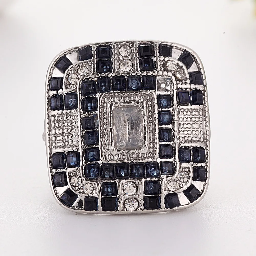 Кристалл Бохо обручальное кольцо квадратные белые свадебные кольца для женщин