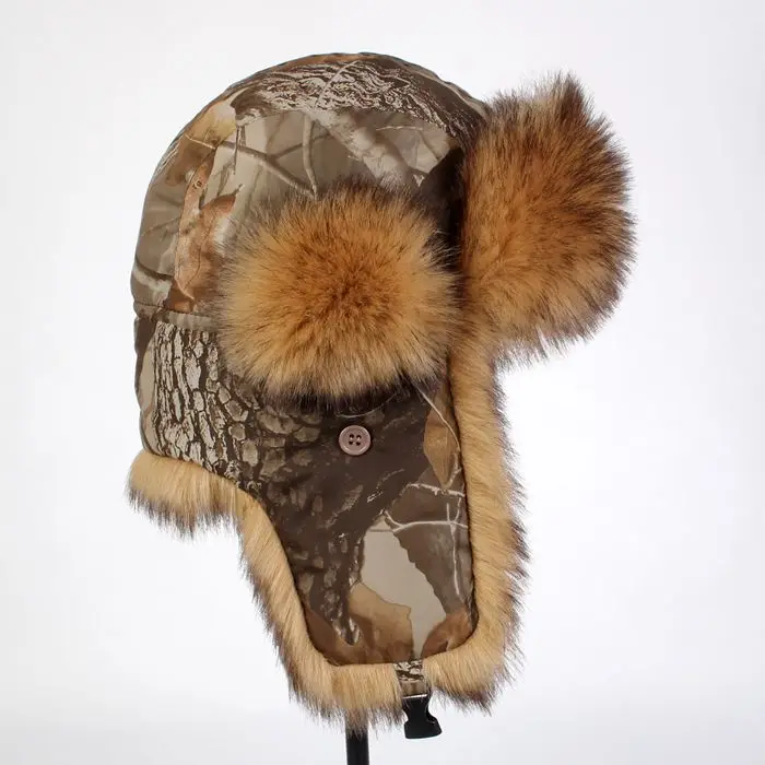 Бесплатная доставка молодежи камуфляж лэй фэн крышка холодный теплый лыжная