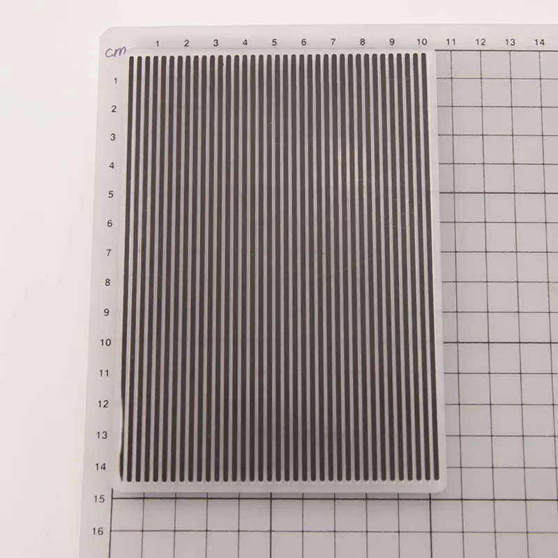 Пластиковые тиснения шаблон папки DIY скрапбук фотоальбом карты Ремесло Stripe