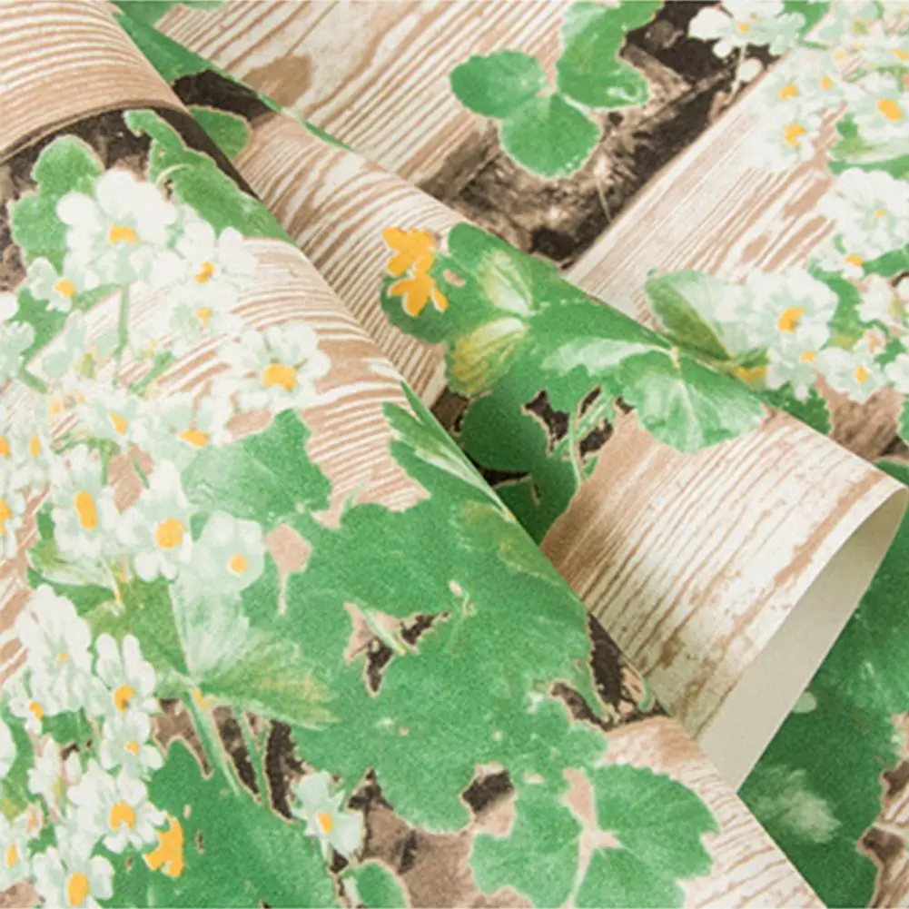 Обои с имитацией древесины в стиле ретро обои из ПВХ для гостиной четыре листа