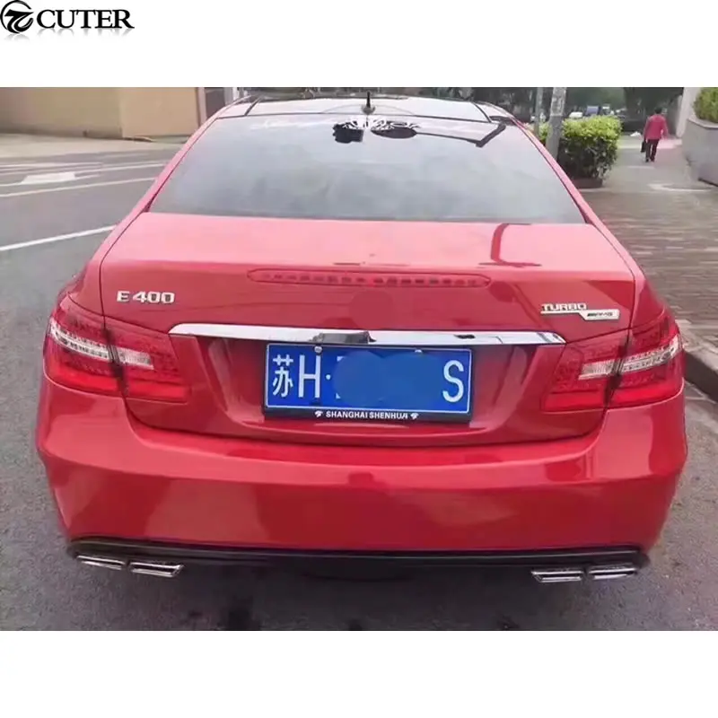 W207 C207 E260 Coupe PD стиль комплект кузова автомобиля FRP Неокрашенный Передний Задний
