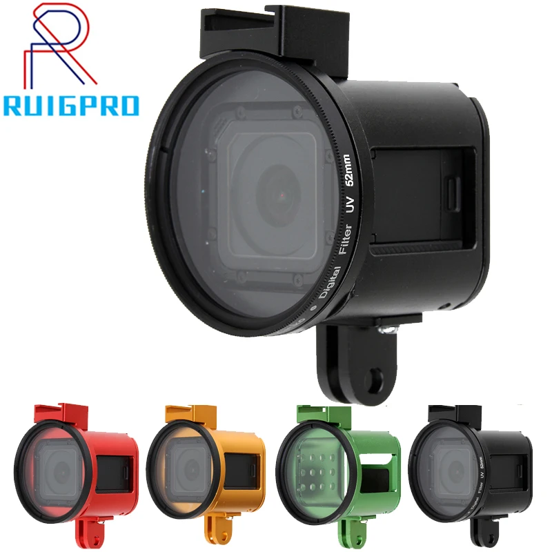 Аксессуары для Go pro hero металлический чехол с ЧПУ корпус оболочка УФ объектива