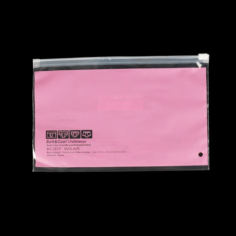 Розовые Трусики Женщина Печати Pattern Прозрачный Пакет Скольжения Слайд Клапан