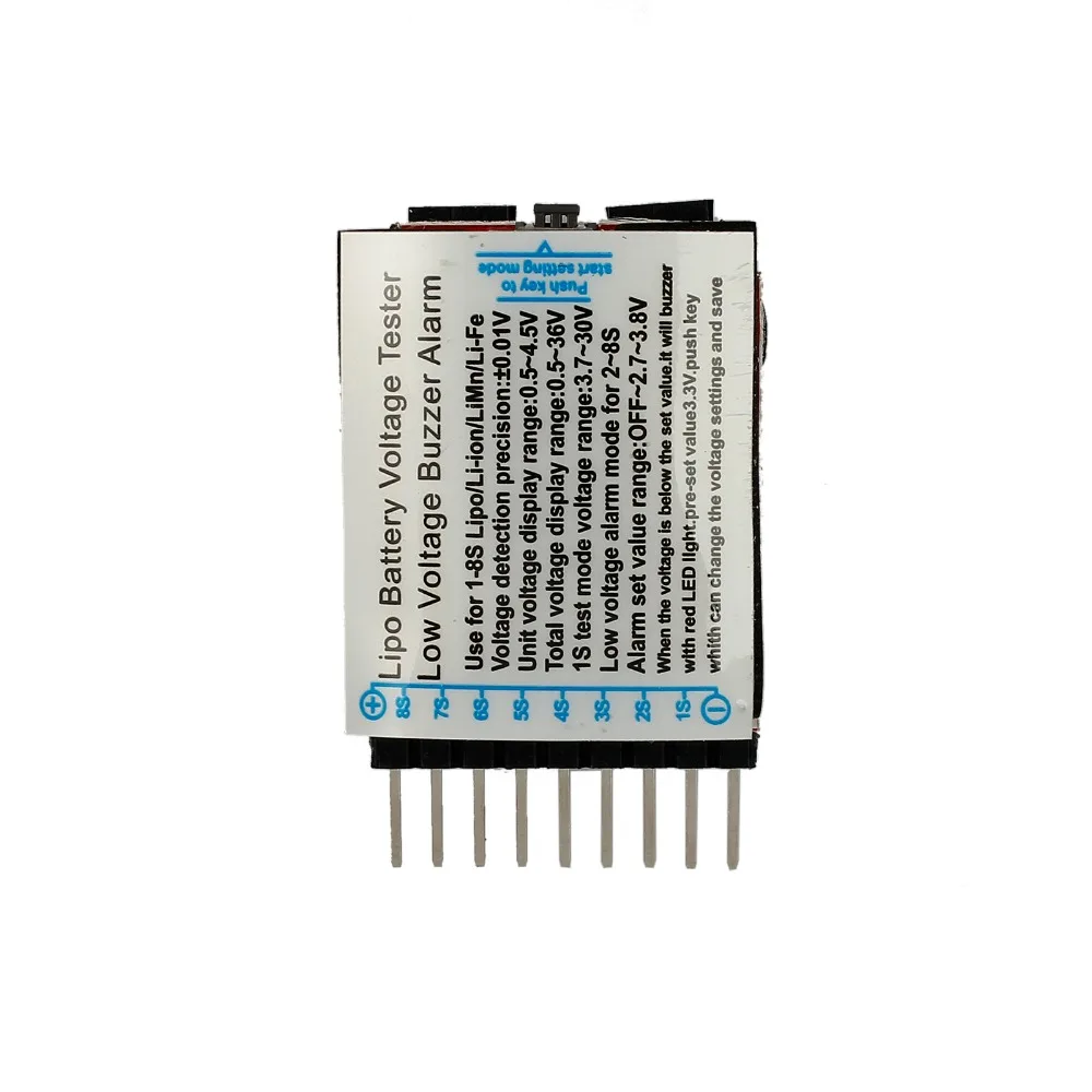 Proster 5Pcs/set 1-8S Lipo/Li-ion/Fe Battery Voltage Tester Low Buzzer Alarm Hot Selling RC Checker | Инструменты