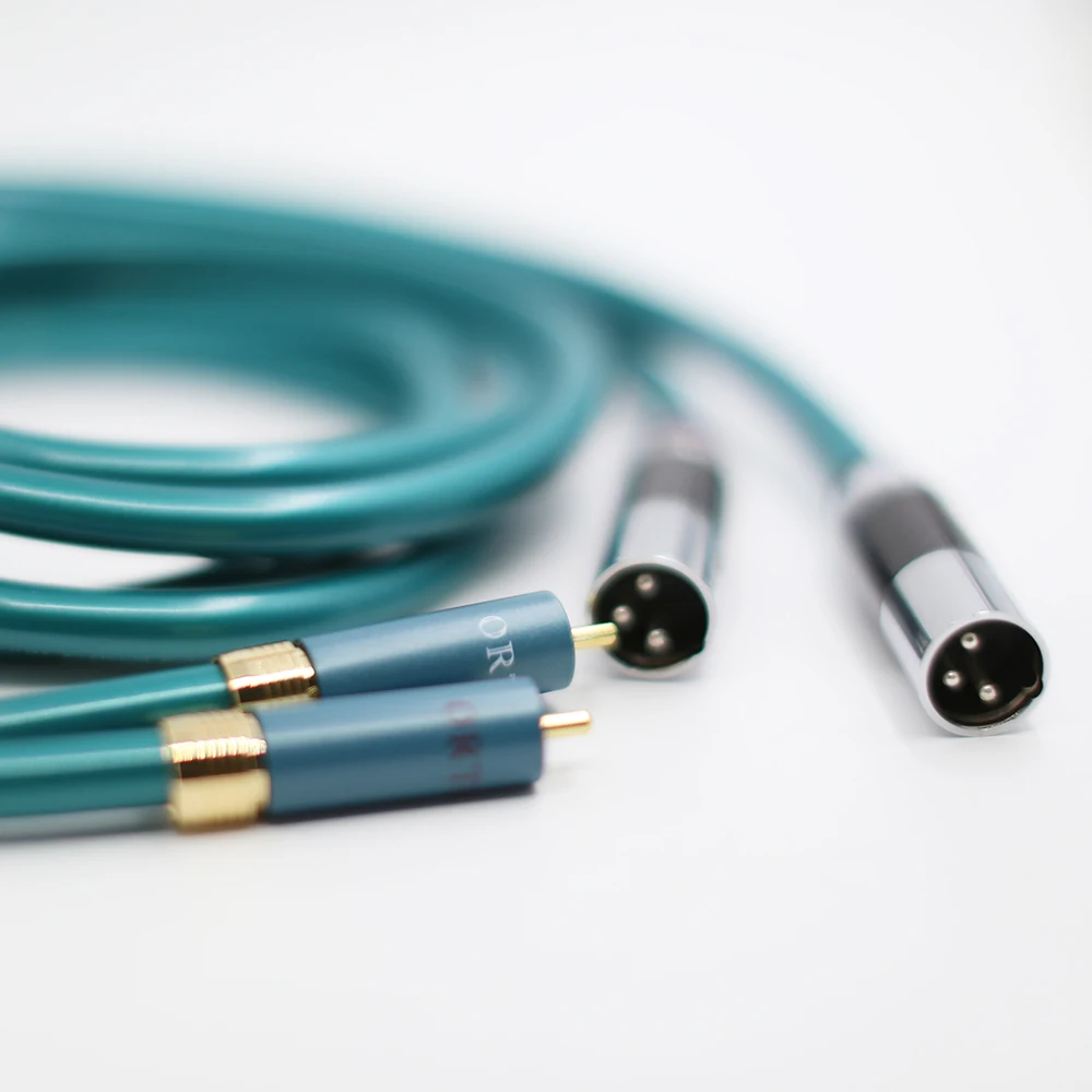 Кабель Hifi audio XLR папа-мама RCA папа высокочистый кабель OCC 2 Rca к Xlr 1 пара | Электроника
