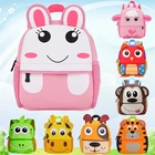 Милые детские школьные ранцы для малышей, рюкзак для детского сада, школьная сумка для девочек и мальчиков с 3D рисунком животных