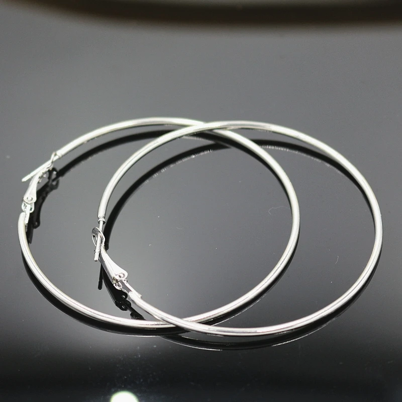 EC2088 Gold/Silver Classic Earrings Hyperbole Big Ring Shaped For Women Fashion Simple Jewelry Party Bar Accessories | Украшения и