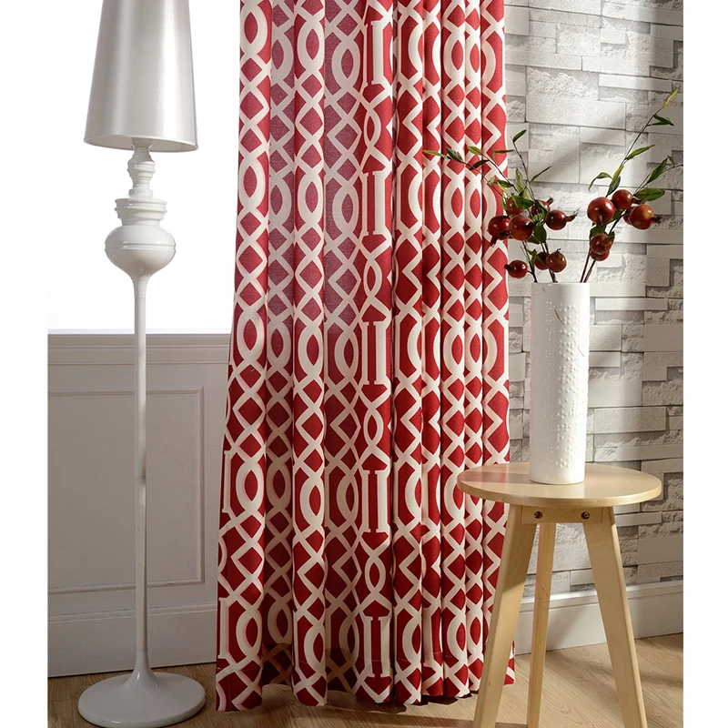 Занавески из 100% полиэстера в современном стиле печатные занавески для гостиной