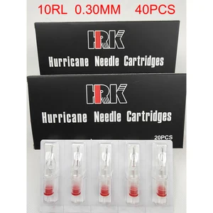 Картридж для тату-машинки, одноразовые иглы для перманентного макияжа бровей, тату-машинка, 3RL5RL7RL9RL11RL14RL18RL, 40 шт.