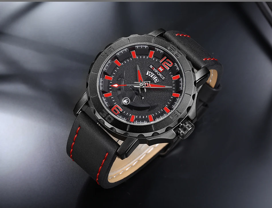 NAVIFORCE мужские часы модные водонепроницаемые аналоговые Дата Часы мужские s кварцевые спортивные часы мужские армейские военные наручные часы Relogio
