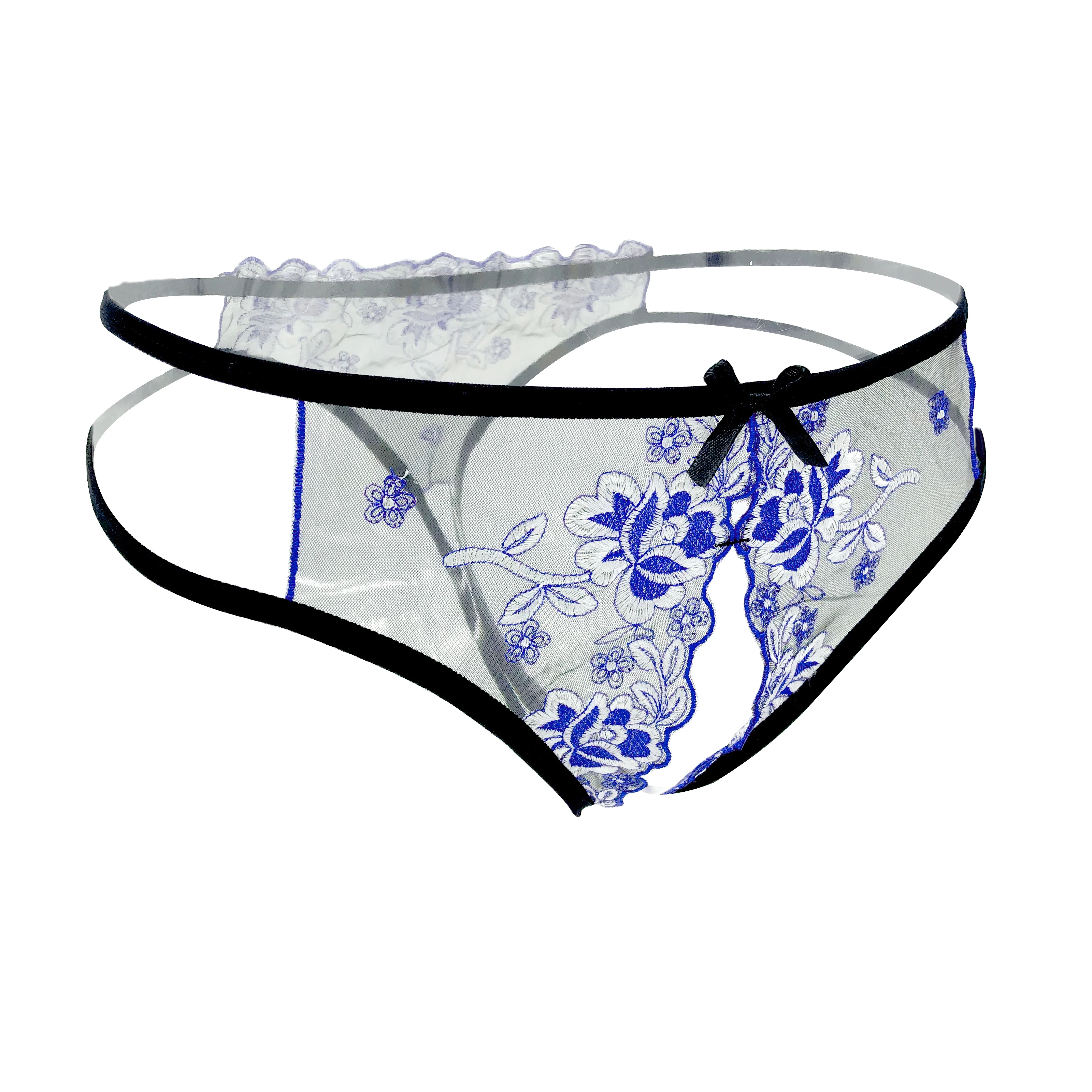 Women Sexy Lingerie hot erotic sexy open crotch panties Porn transparent Lace underwear crotchless underpants briefs for woman