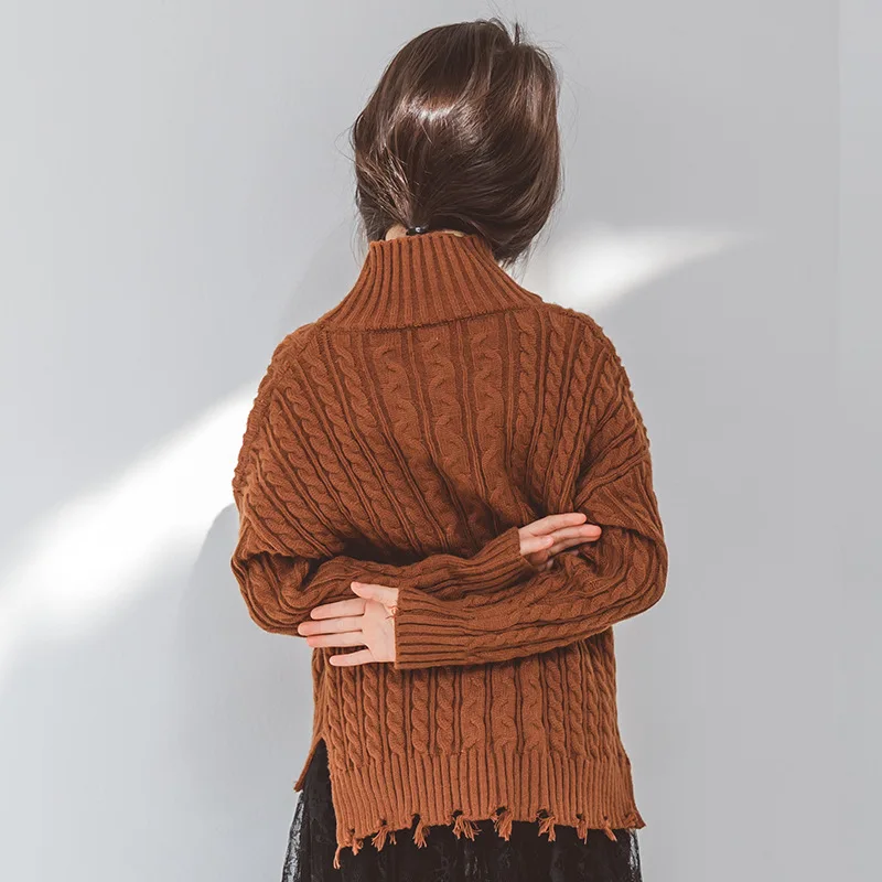 2018 новый осенний свитер для малышей милый девочек детский дизайнерский с