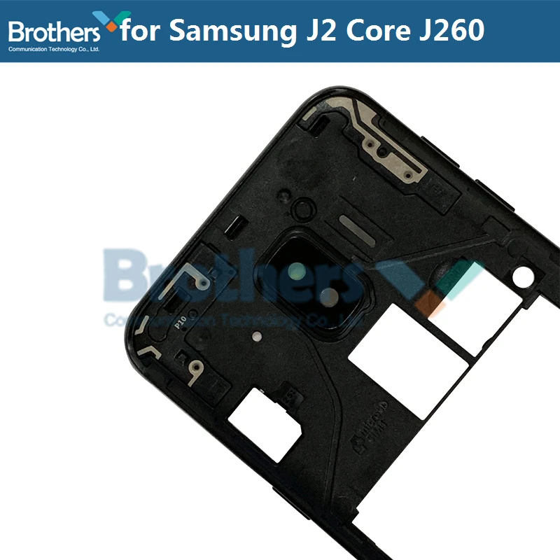 Для Samsung Galaxy J2 Core J260 средняя рамка с кнопками объектива камеры для J260F J260G тест