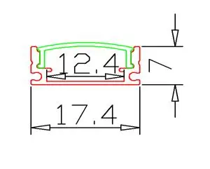 55 шт. Светодиодная лента алюминиевый профиль для светодиодной ленты|aluminium led