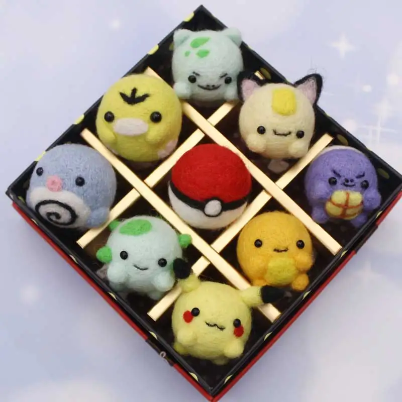 DIY животные Домашние животные шерсть игла Войлочная игрушка кукла шерсть валяния тучная игла Набор DIY посылка не готовая подарок легко Handcarft
