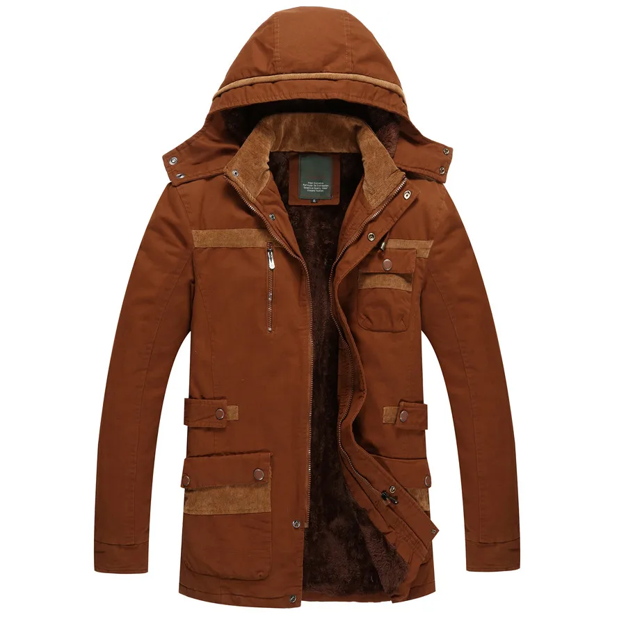 

Nice Pop High Quality Men Casual Coat Warm Hooded Jacket