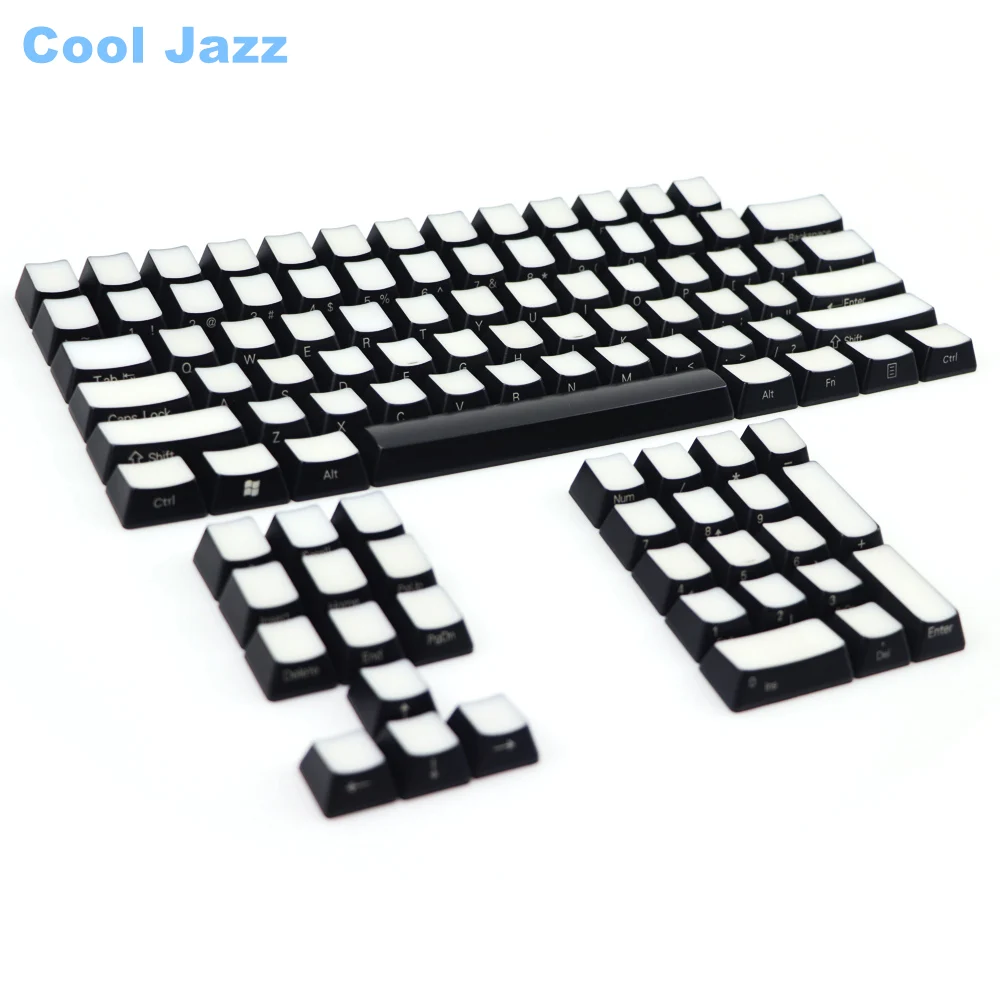 Передняя/боковая печатная подсветка Keycaps 104 ANSI раскладка tranlucidus abs для Cherry MX