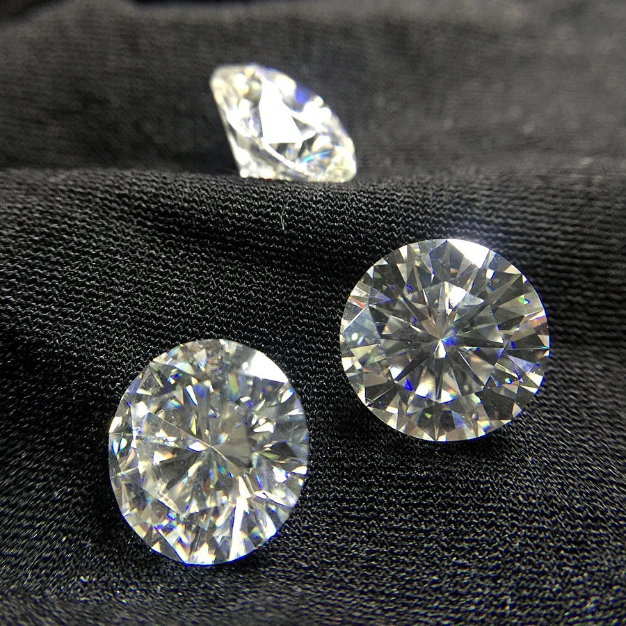 Круглый Блестящий вырез 1.2ct карат 7 0 мм цвет GH Moissanite Свободный Камень VVS1