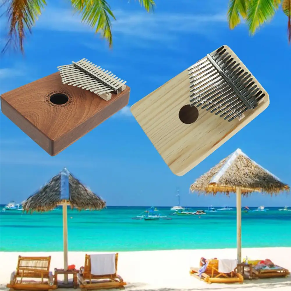 Новинка 17 клавиш пианино дерево инструмент сосна алюминий бар калимба