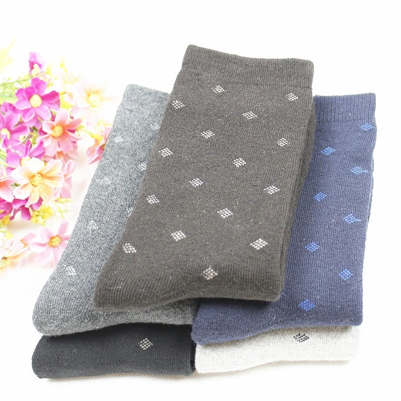 

New Fashion Cotton Men Autumn Winter Warm Thick Socks Unisex Casual Cotton Popular Deep Color Male Long Socks