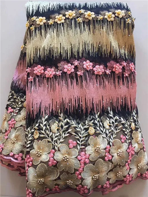 Новейшая африканская кружевная ткань/высококачественное нигерийское Сетчатое