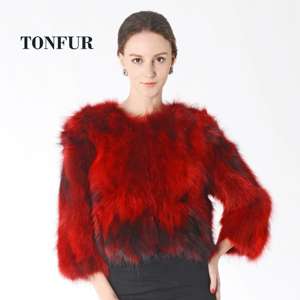 Real Luxury Fox Fur Coat For Women Winter Brand Top Rated style Natural Genuine HP523 | Женская одежда
