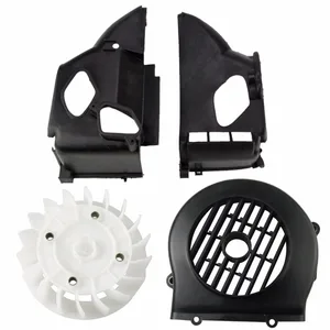 scooter ab cover fan set gy6 50 80cc radiating cover plastic part repair bike engine part moped wholesale srtj gy50 free global shipping