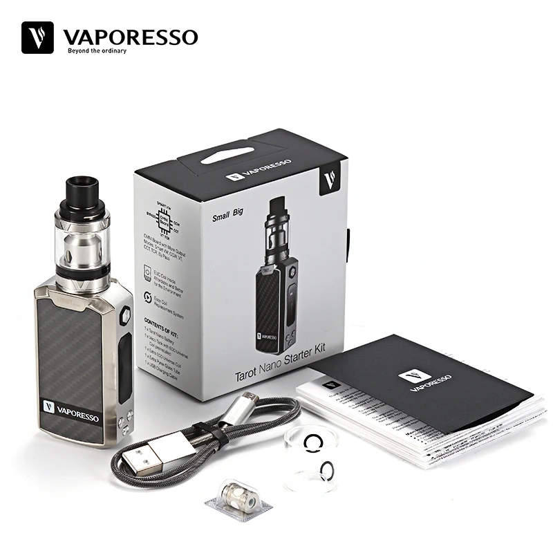 Оригинальный Vaporesso Таро Nano комплект электронных сигарет Vape кальян с 80 Вт модель TC