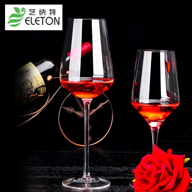 Стеклянный бокал для вина ELETON стеклянный без свинца со стразами | Дом и сад