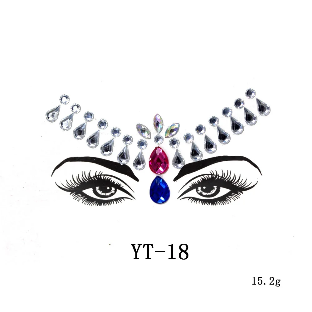 Новинка, хит, сделай сам, модное ювелирное сверло для лица, Boby Art, маскарад, ночной клуб, вечерние, декоративные, блестящие, для женщин, временные татуировки - Цвет: LT067